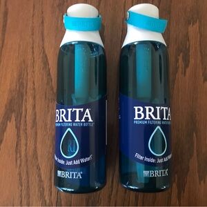 Lot of 2  26 oz Plastic Brita Water Bottles
